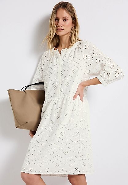 STREET ONE Midikleid Ohne Taschen mit Lockstickerei günstig online kaufen