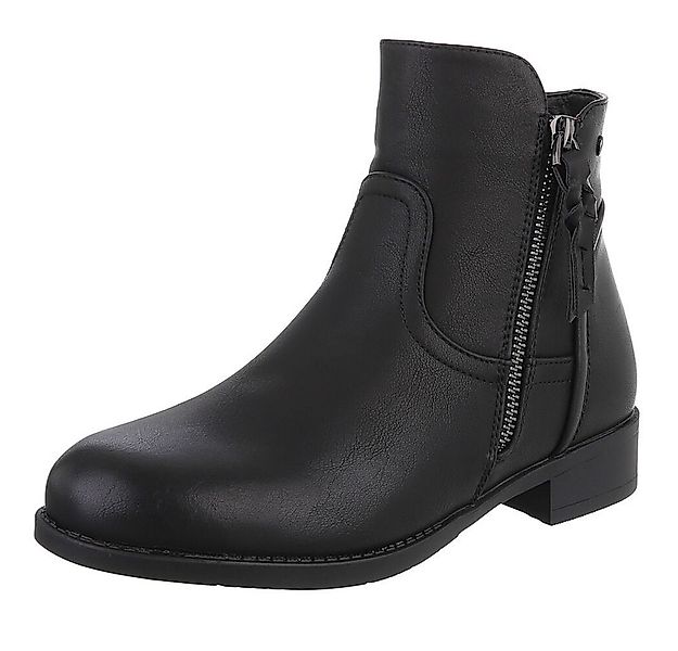 Ital-Design Elegante Ankle-Boots mit Reißverschluss für Damen Stiefelette ( günstig online kaufen