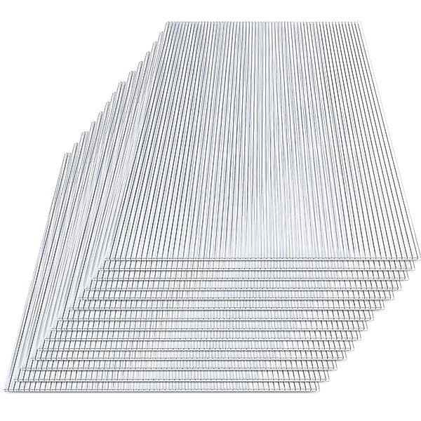 Clanmacy Doppelstegplatte Gewächshaus Gewächshausplatten 14 Stk.,4mm günstig online kaufen