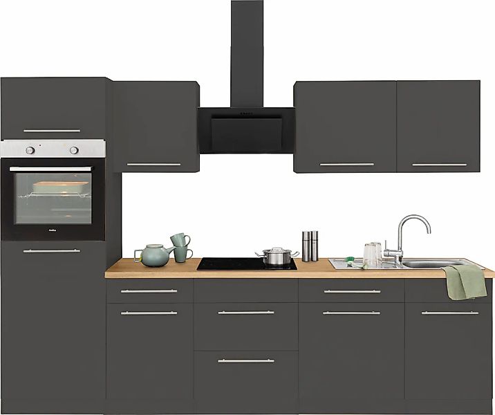 wiho Küchen Küchenzeile »Unna«, mit E-Geräten, Breite 280 cm günstig online kaufen