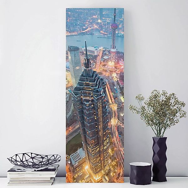 Leinwandbild Architektur & Skyline - Hochformat Shanghai günstig online kaufen