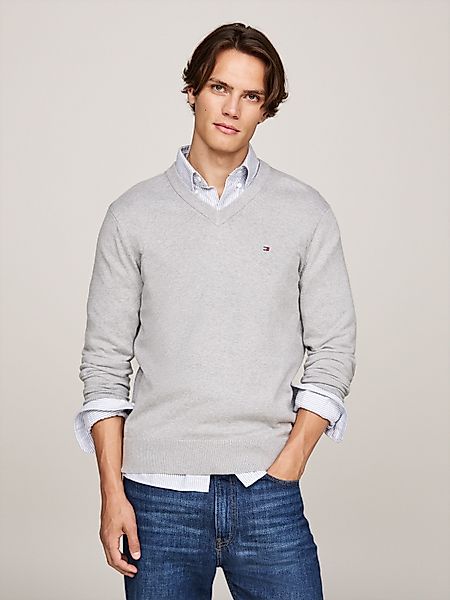 Tommy Hilfiger V-Ausschnitt-Pullover PIMA ORG CTN günstig online kaufen