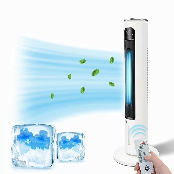 Gotagee Ventilatorkombigerät Fernbedienung Turmventilator 12H Timer günstig online kaufen