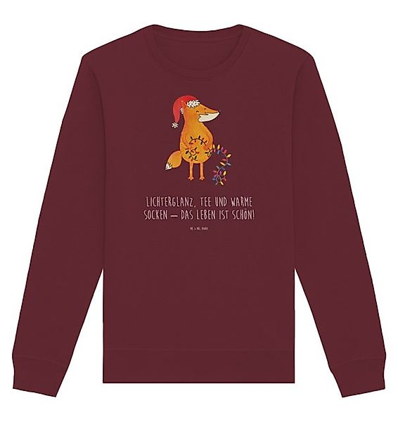Mr. & Mrs. Panda Longpullover Fuchs Weihnachten Größe S - Burgundy - Gesche günstig online kaufen