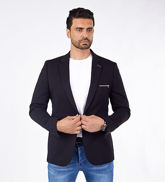 Denim Distriqt Jerseysakko Sportlich Jersey Sakko günstig online kaufen
