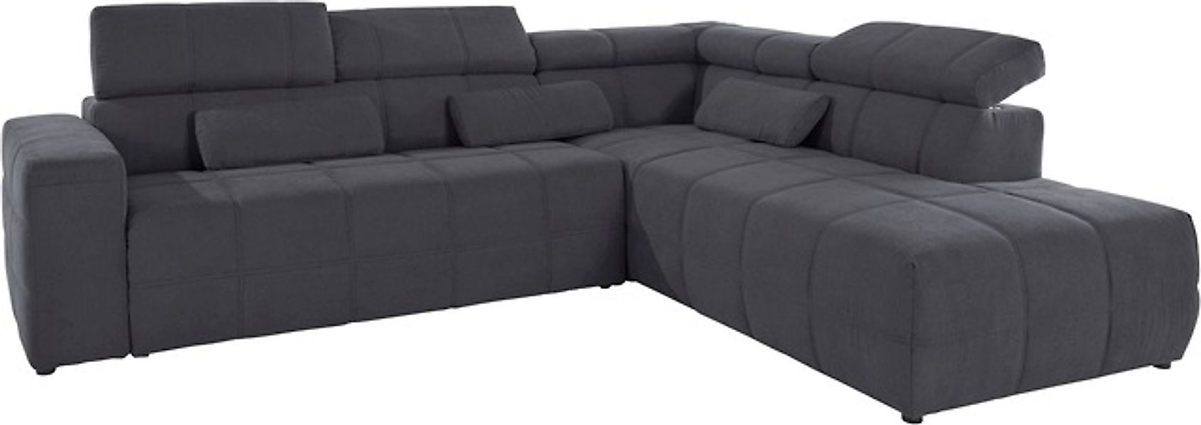DOMO collection Ecksofa »Brandon L-Form, auch in Leder« inklusive Kopfteilv günstig online kaufen