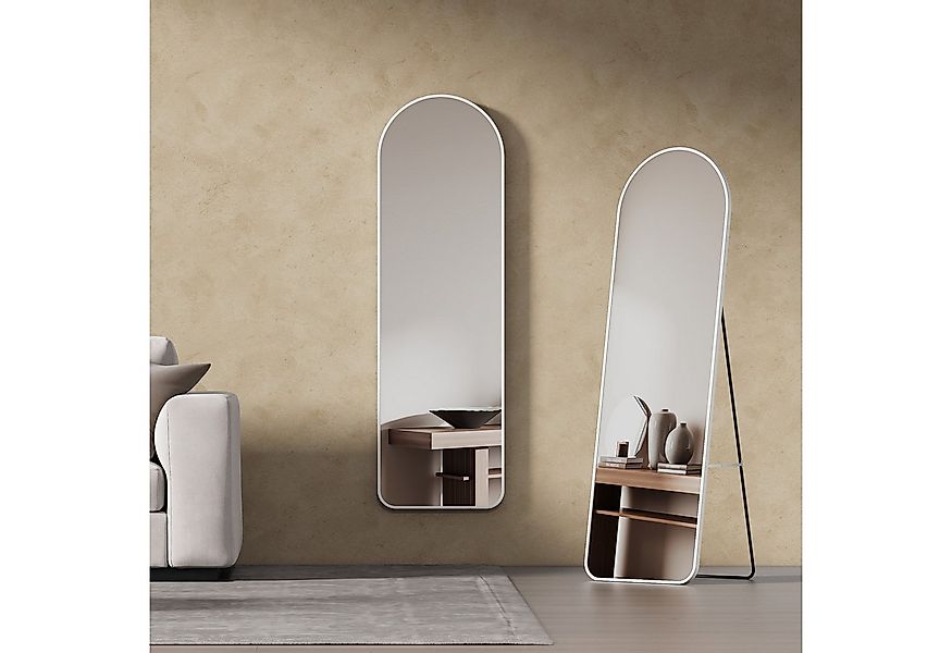 EMKE Standspiegel Bogen Standspiegel Ganzkörperspiegel mit Rahmen aus Alumi günstig online kaufen