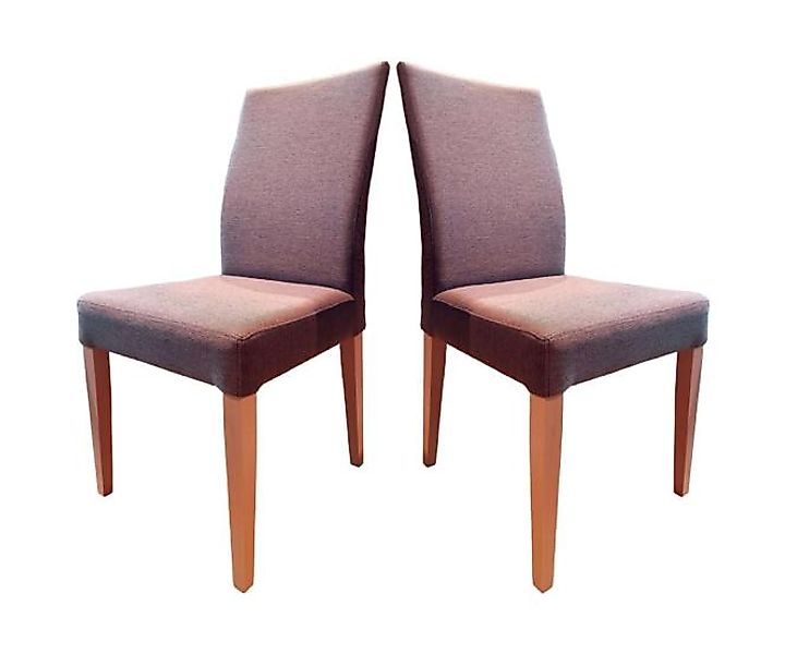 Polsterstuhl 1 Stück CORA-4 Buche lackiert / Walnuss günstig online kaufen