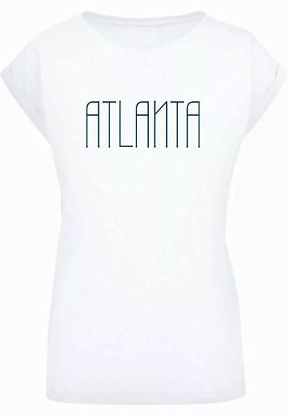 Merchcode T-Shirt Merchcode Damen Ladie Atlanta Extended Shoulder Tee (1-tl günstig online kaufen