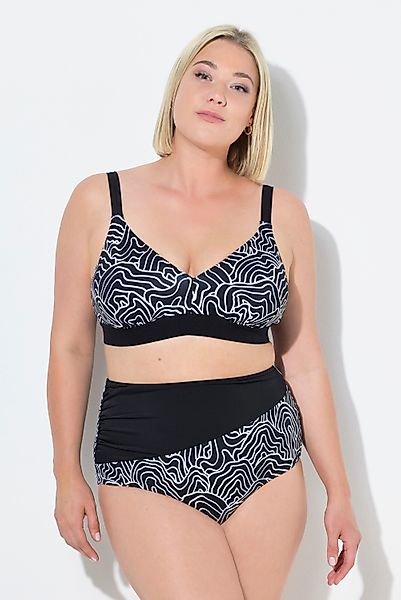 Ulla Popken Bustier-Bikini Bikini Zweiteiler Linien günstig online kaufen