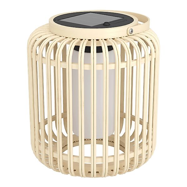 Eglo LED-Solar-Tischleuchte Marliano 24 cm x Ø 21 cm Braun günstig online kaufen