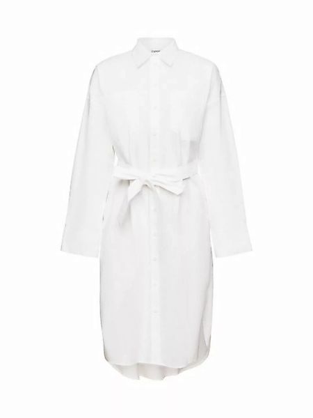 Esprit Midikleid Popeline-Hemdblusenkleid mit Gürtel günstig online kaufen