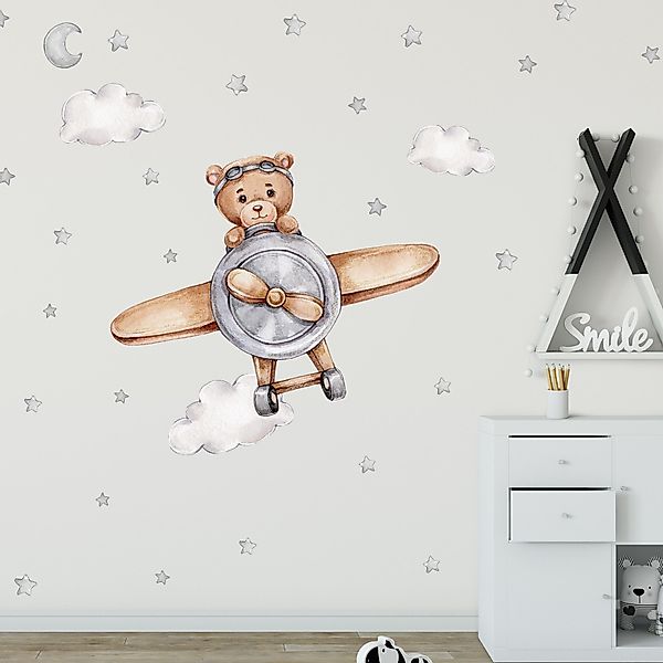 WANDKIND Wandtattoo Bär im Flieger V272 günstig online kaufen