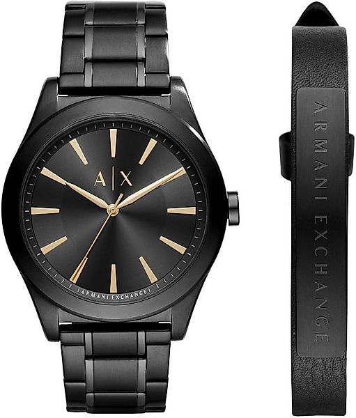 ARMANI EXCHANGE Quarzuhr AX7102, (Set, 2-tlg., mit Armband), Armbanduhr, He günstig online kaufen