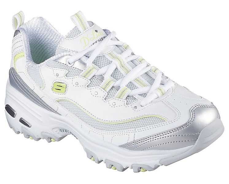 Skechers D'LITES-CHROMATIC Sneaker, Plateausneaker, Schnürschuh mit Metalli günstig online kaufen