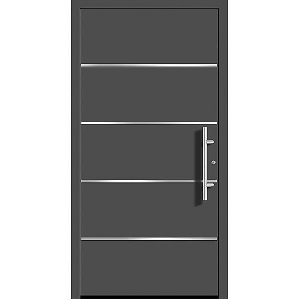 Aluminium-Haustür Moderno M480/B 110 x 210 cm Anthrazit Metallic Anschlag R günstig online kaufen