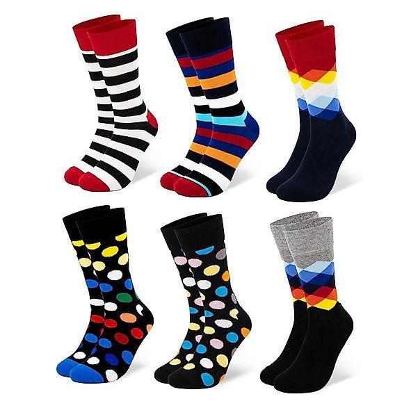 OCCULTO Basicsocken Herren Bunte Socken 6er Pack (Modell: Sigi) (6-Paar) günstig online kaufen