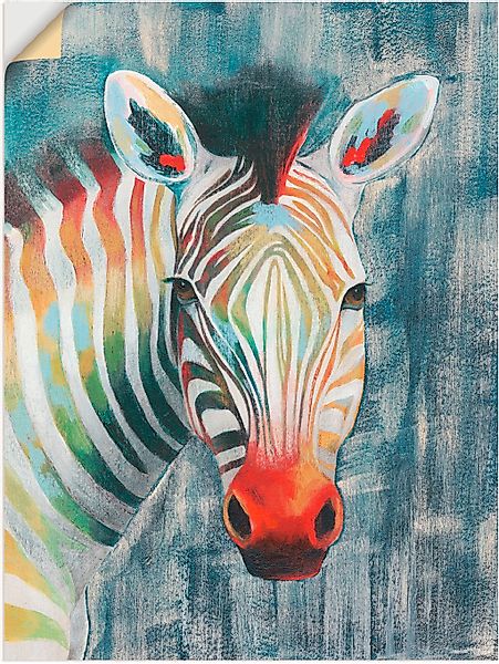 Artland Wandbild "Prisma Zebra I", Wildtiere, (1 St.), als Alubild, Outdoor günstig online kaufen