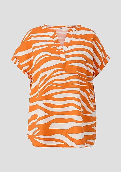s.Oliver Blusentop Blusenshirt aus Leinenmix günstig online kaufen