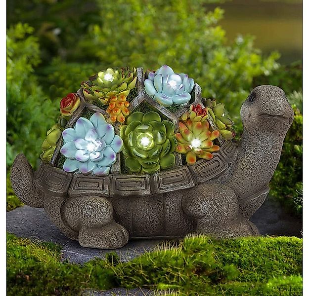 Sunicol Tierfigur Solar Schildkröte Garten Statue Ornamente, mit hellen Sol günstig online kaufen