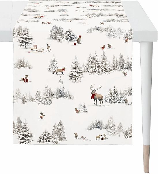 APELT Tischläufer "6201 WINTERWELT, Weihnachtsdeko, Weihnachten" Digitaldru günstig online kaufen