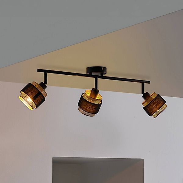 OSRAM Deckenleuchte Decor Spot Hornet, 3-fl., schwarz/gold günstig online kaufen