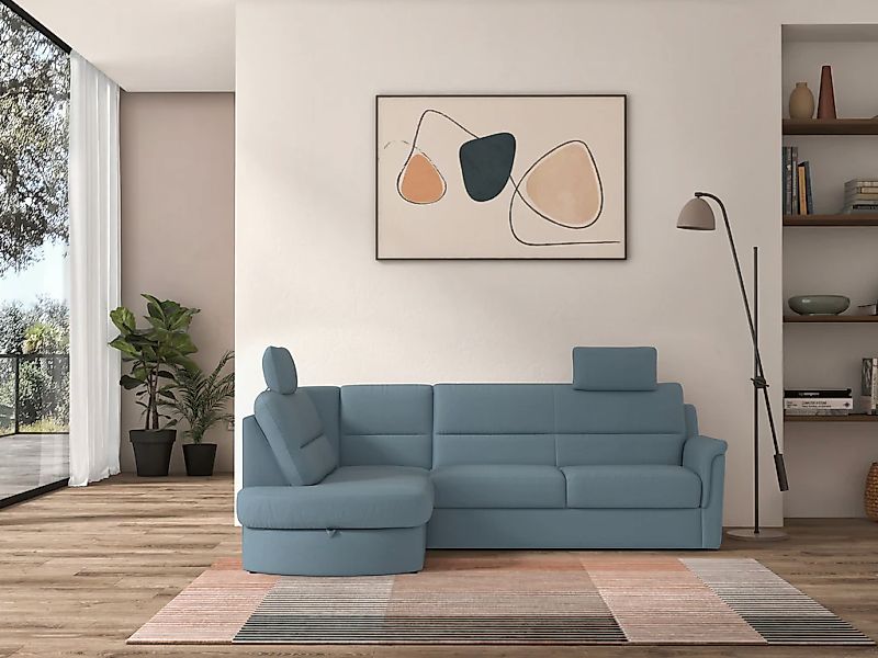 sit&more Ecksofa »Panini L-Form« wahlweise mit Bettfunktion und Bettkasten günstig online kaufen