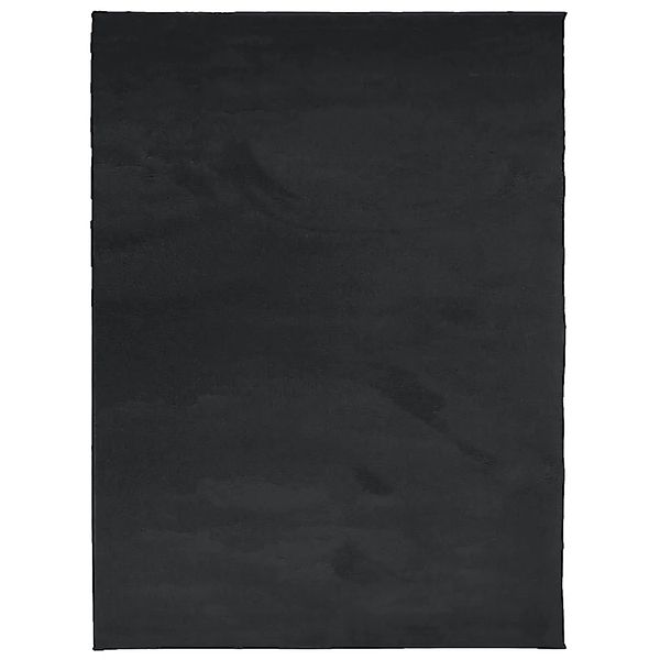 vidaXL Teppich OVIEDO Kurzflor Schwarz 240x340 cm 375563 günstig online kaufen