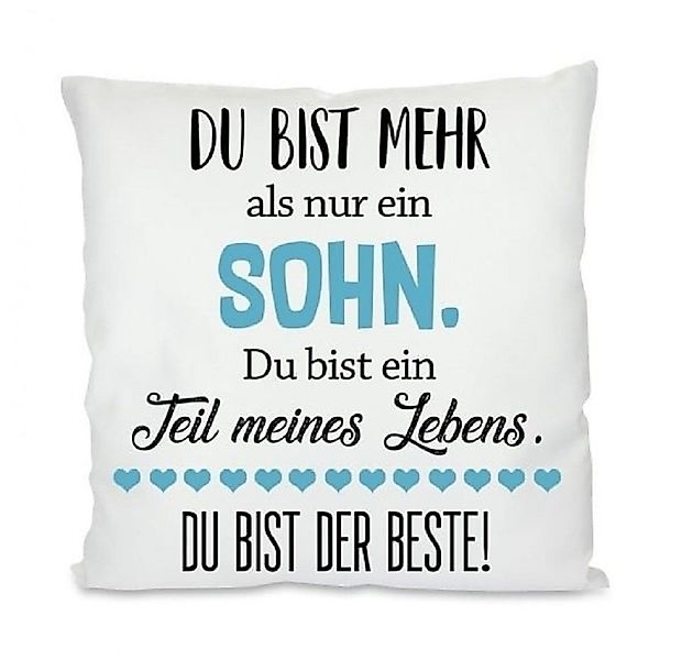 Herzbotschaft Dekokissen Kissen mit einseitigem Motiv Du bist mehr als nur günstig online kaufen