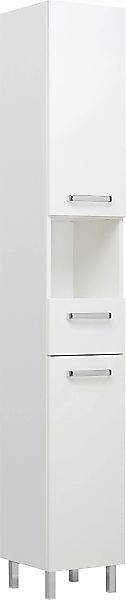 Saphir Hochschrank "Quickset Badschrank 30 cm breit, 2 Türen, 1 Nische, 1 S günstig online kaufen