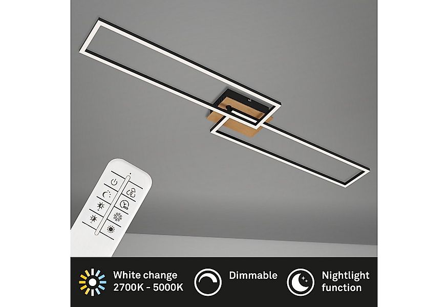 Briloner Leuchten Deckenleuchte LED Deckenlampe CCT stufenlos dimmbar Fernb günstig online kaufen