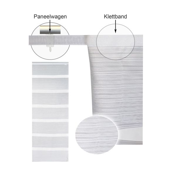 Haus und Deko Schiebegardine Flächenvorhang 60x245 günstig online kaufen