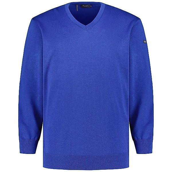 MAERZ MUENCHEN Feinstrickpullover aus Merinowolle Farbe kornblau Größe: 64 günstig online kaufen