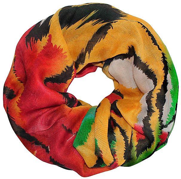 dy_mode Loop Damen Schlauchschal Tiger Muster Bunte Gemustert Loopschal Run günstig online kaufen