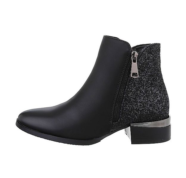 Ital-Design Damen Elegant Schnürstiefelette (84633837) Blockabsatz Schnürst günstig online kaufen