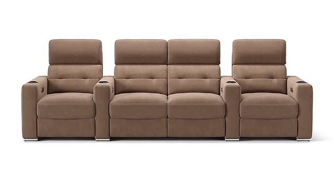 Sofanella 4-Sitzer Stoff BARI, Heimkinosofa, Kinocouch, Funktionssofa, Kino günstig online kaufen