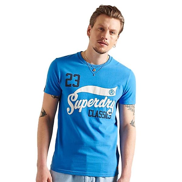 Superdry Collegiate Graphic 220 Kurzärmeliges T-shirt M Neptune Blue günstig online kaufen