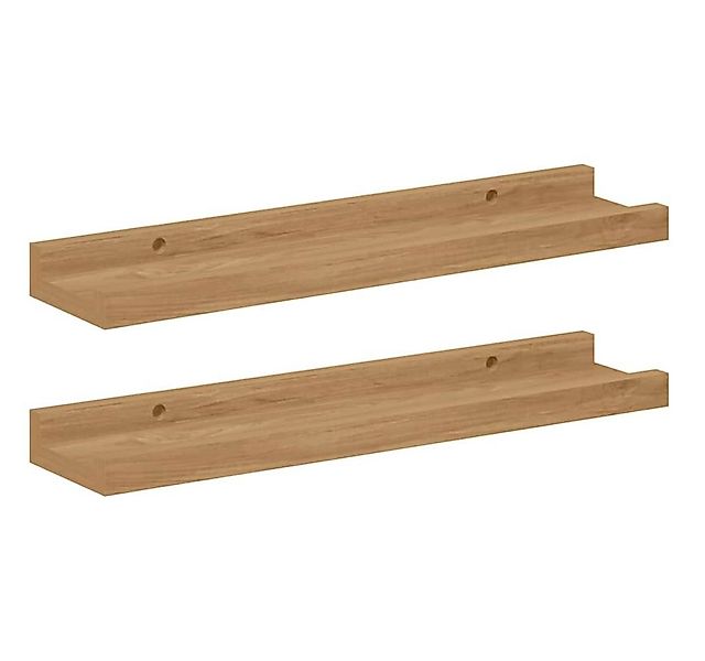 vidaXL Regal Wandregale mit Regal 2 pcs Braun 40 x 9 x 3 cm Holzwerkstoff, günstig online kaufen