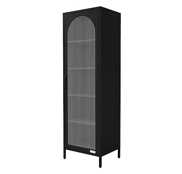 ML-DESIGN Vitrine Buffet Küchenschrank Vitrinenschrank Stahl Standvitrine m günstig online kaufen