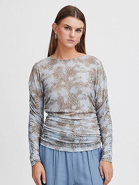 Ichi Langarmshirt IH ISTA (1-tlg) Drapiert/gerafft günstig online kaufen