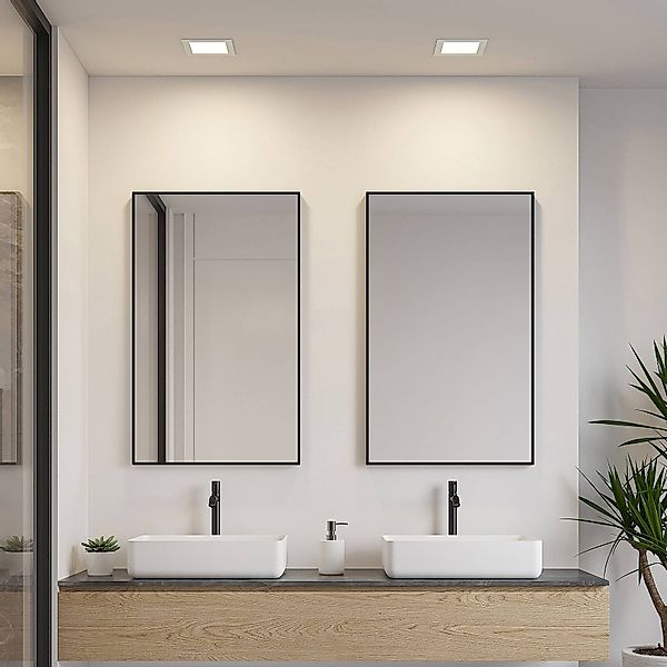 Prios LED-Einbaulampe Helina, silber, 16,5 cm, dimmbar günstig online kaufen