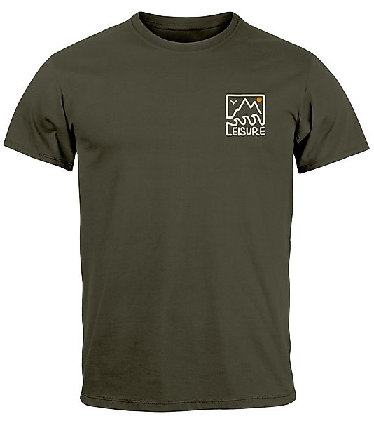 Neverless Print-Shirt Herren T-Shirt Wandern Berge günstig online kaufen