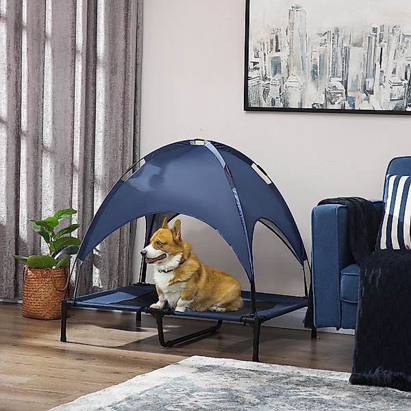 PawHut Tierbett Hundeliege mit Baldachin, Oxford, günstig online kaufen