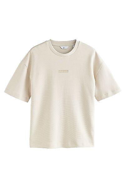 Next T-Shirt Gestreiftes T-Shirt im Relaxed-Fit günstig online kaufen