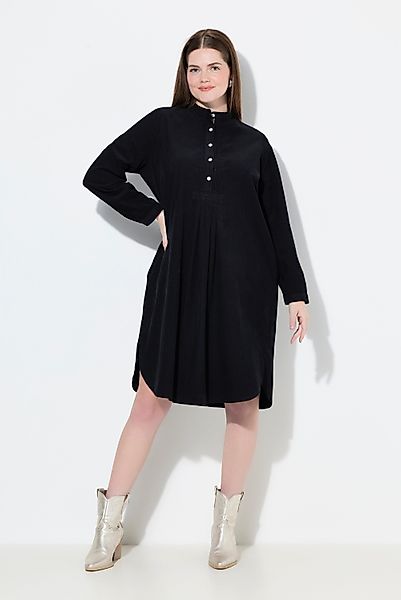 Ulla Popken Midikleid Cordkleid Stehkragen Biesen günstig online kaufen