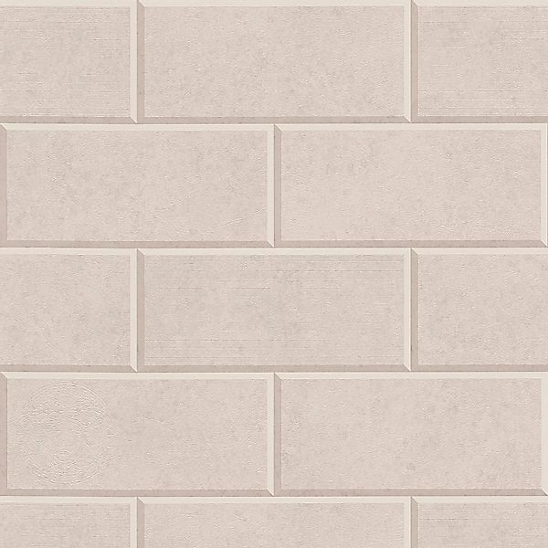 PROFHOME 343223-GU Stein Kacheln Tapete Uni Matt Beige 7,035 m2 0,70 m x 10 günstig online kaufen