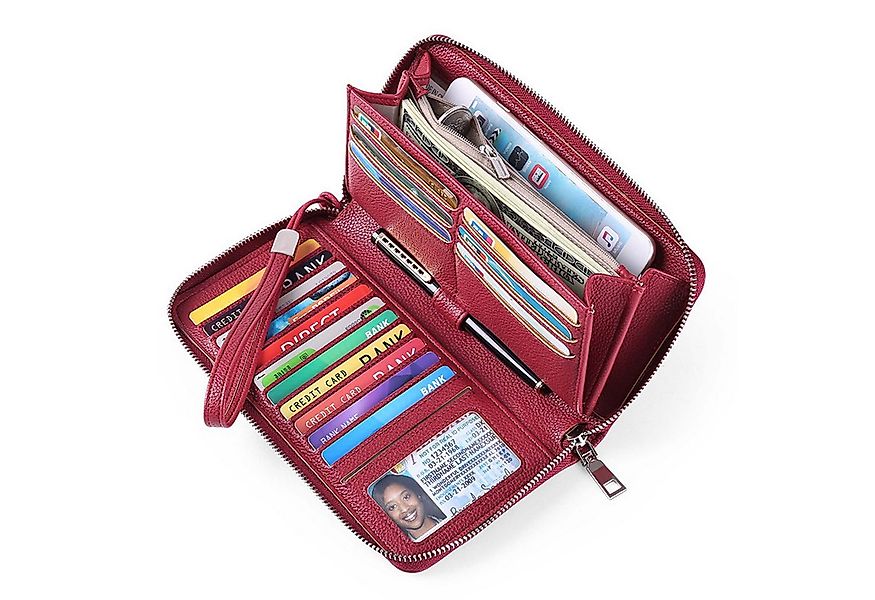 Coonoor Geldbörse Damen RFID Portemonnaie mit vielen Kartenfächer günstig online kaufen