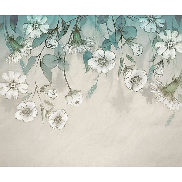 Komar Vliestapete Garden Dream 300 cm x 250 cm Grau-Blau günstig online kaufen