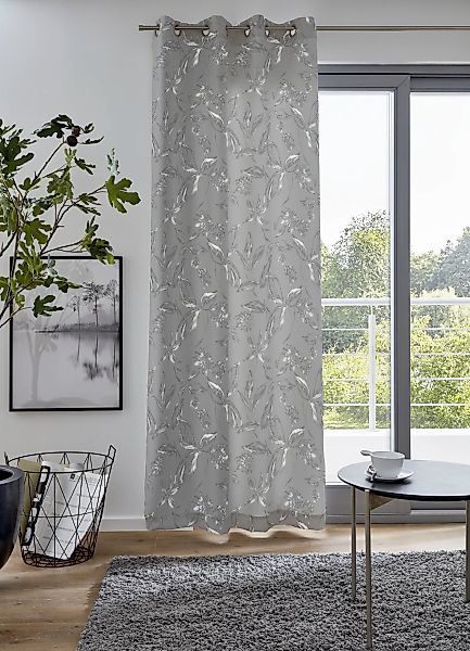 my home "FLOWER" Ösen 1 Stk. tlg. Maß: 135 x 235cm, monochrom, in verschied günstig online kaufen