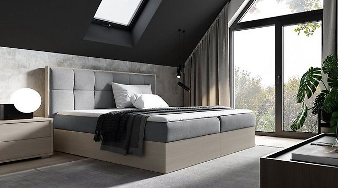 Luxusbetten24 Holzbett Designer Holzbett Terino, mit Stauraum günstig online kaufen